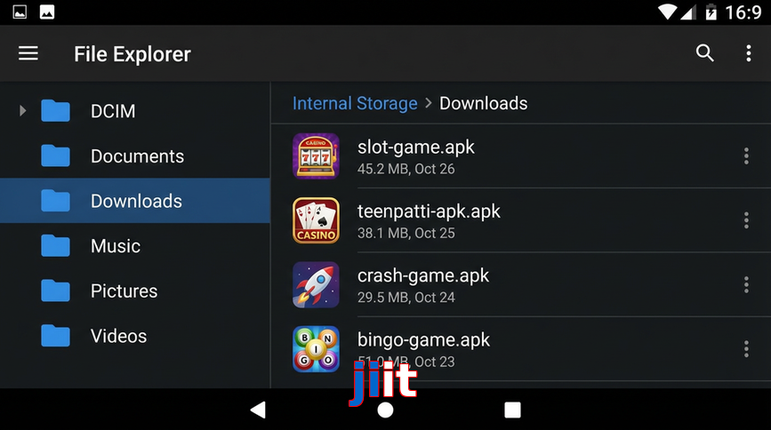 Main screen of Jiit gameapk page for PK players